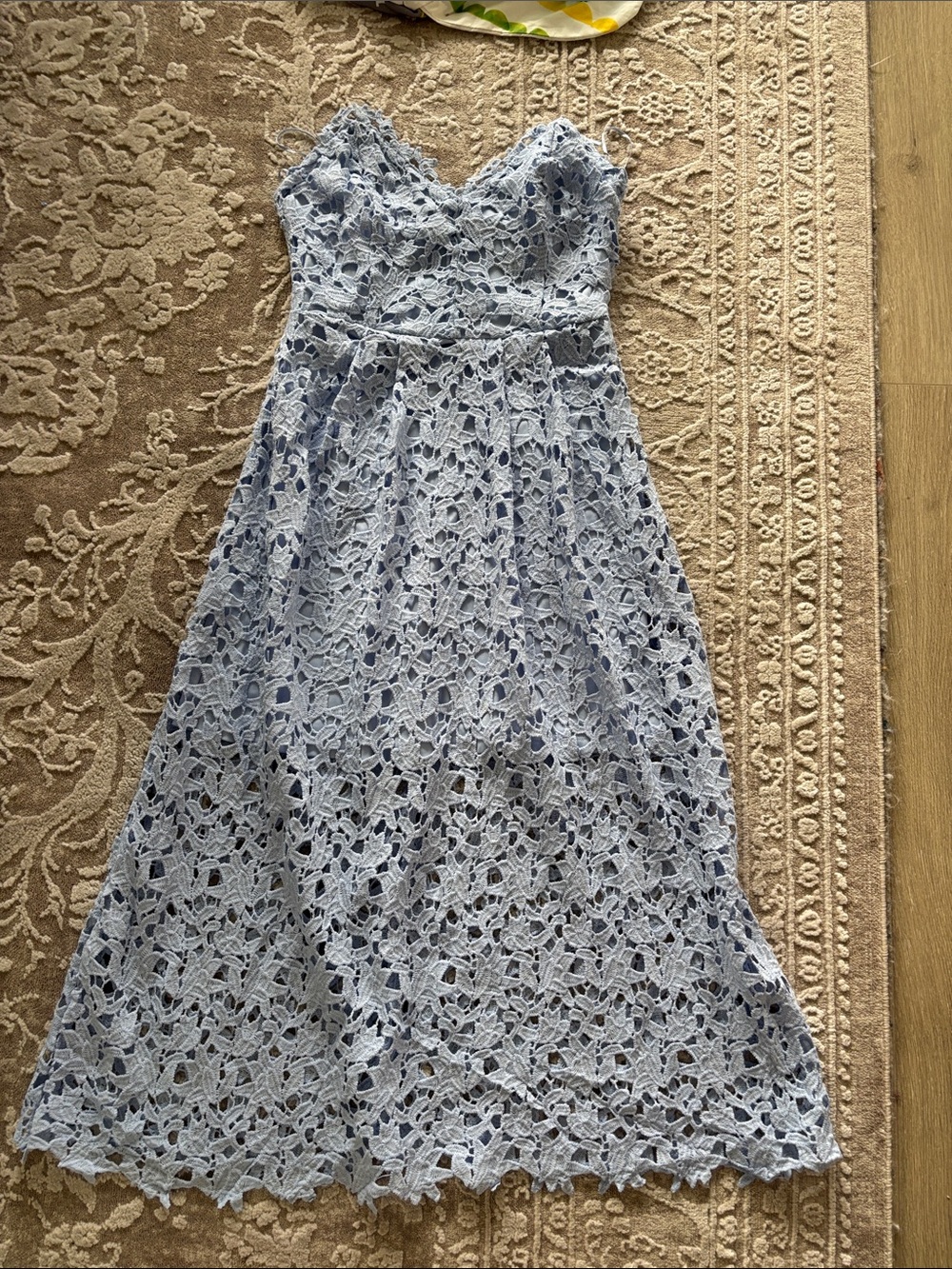 ASTR Lace Strapless Midi Dress - Picture 3 of 4